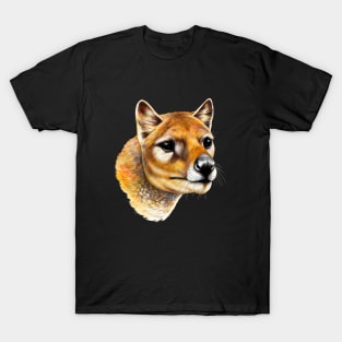 Tasmanian Tiger (Thylacine) Portrait T-Shirt